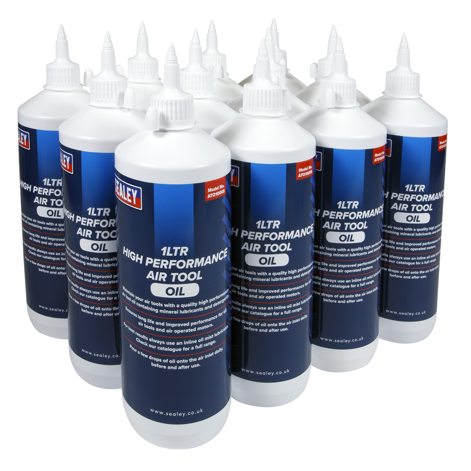 Sealey ATO/1000 1L Air Tool Oil - Pack of 12
