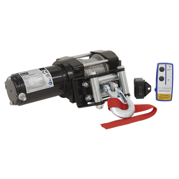 Sealey ATV1000W 12V ATV Winch 1000kg Line Pull