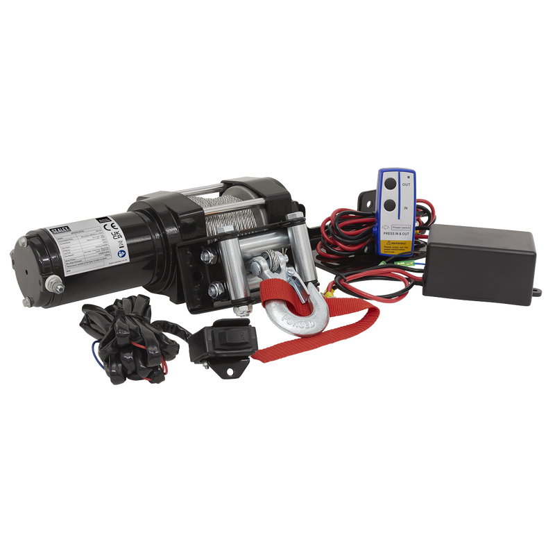 Sealey ATV1000W 12V ATV Winch 1000kg Line Pull