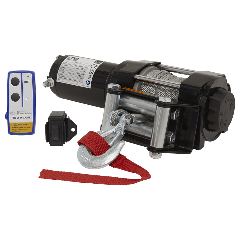 Sealey ATV1000W 12V ATV Winch 1000kg Line Pull