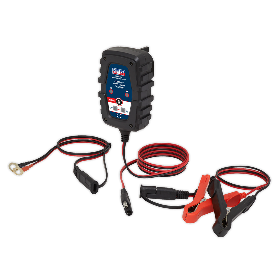 Sealey AUTOCHARGE100HF 1A 6/12V Compact Smart Trickle Charger