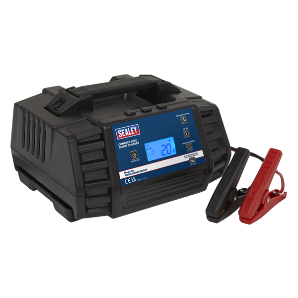Sealey AUTOCHARGE1200HF 12A 9-Cycle 12/24V Compact Smart Charger & Maintainer