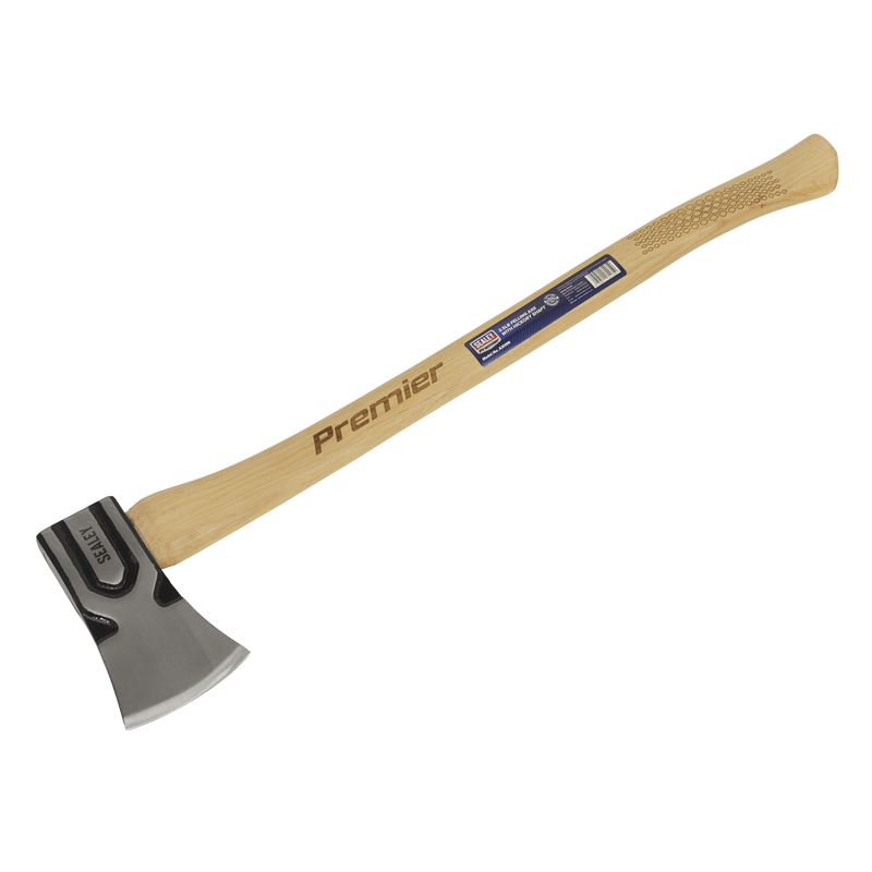 Sealey AXH99 3.5lb Felling Axe with Hickory Shaft