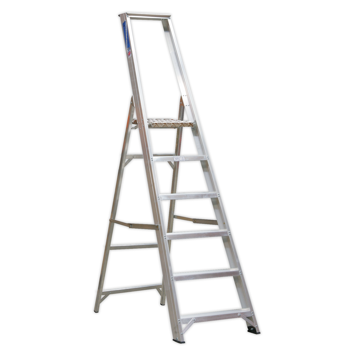 Sealey AXL6 6-Tread Industrial Aluminium Step Ladder - BS 2037/1