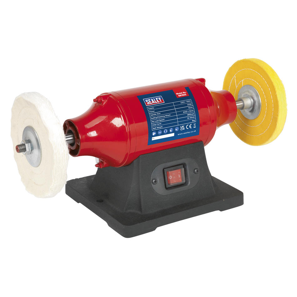 Sealey BB1502 150mm Bench Mounting Buffer/Polisher 370W/230V