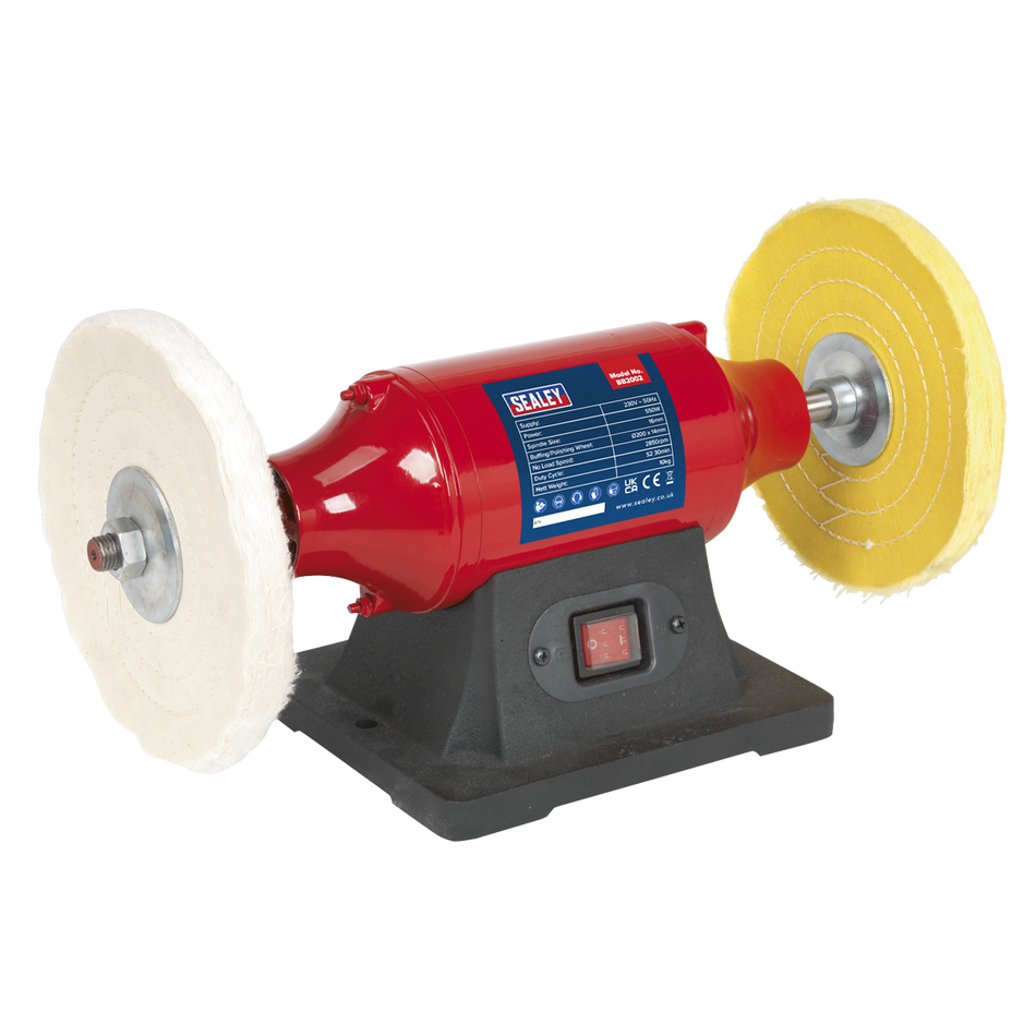 Sealey BB2002 200mm Bench Mounting Buffer Polisher 550W/230V