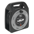 Sealey BCR25CB 25m Box Type Cable Reel 4 x 230V Thermal Trip