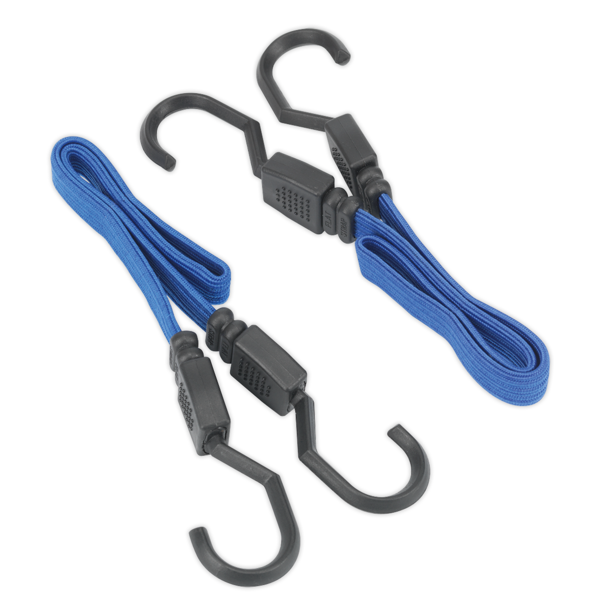 Sealey BCS15 2pc 460mm Flat Bungee Cord Set