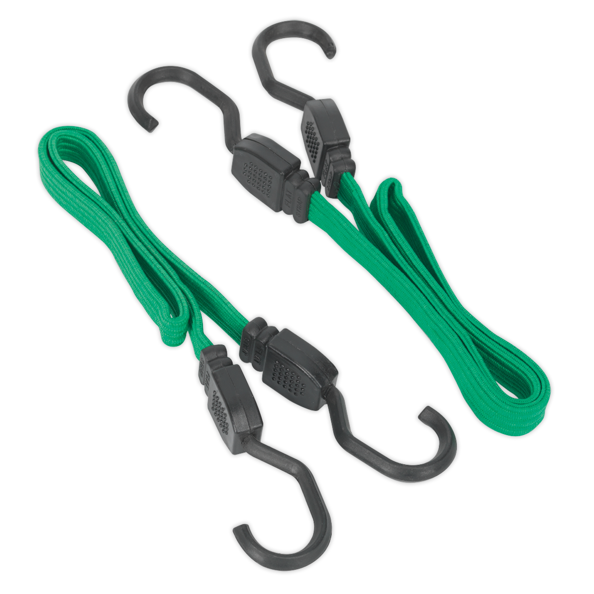 Sealey BCS16 2pc 610mm Flat Bungee Cord Set