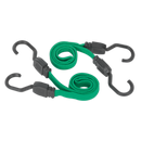 Sealey BCS16 2pc 610mm Flat Bungee Cord Set