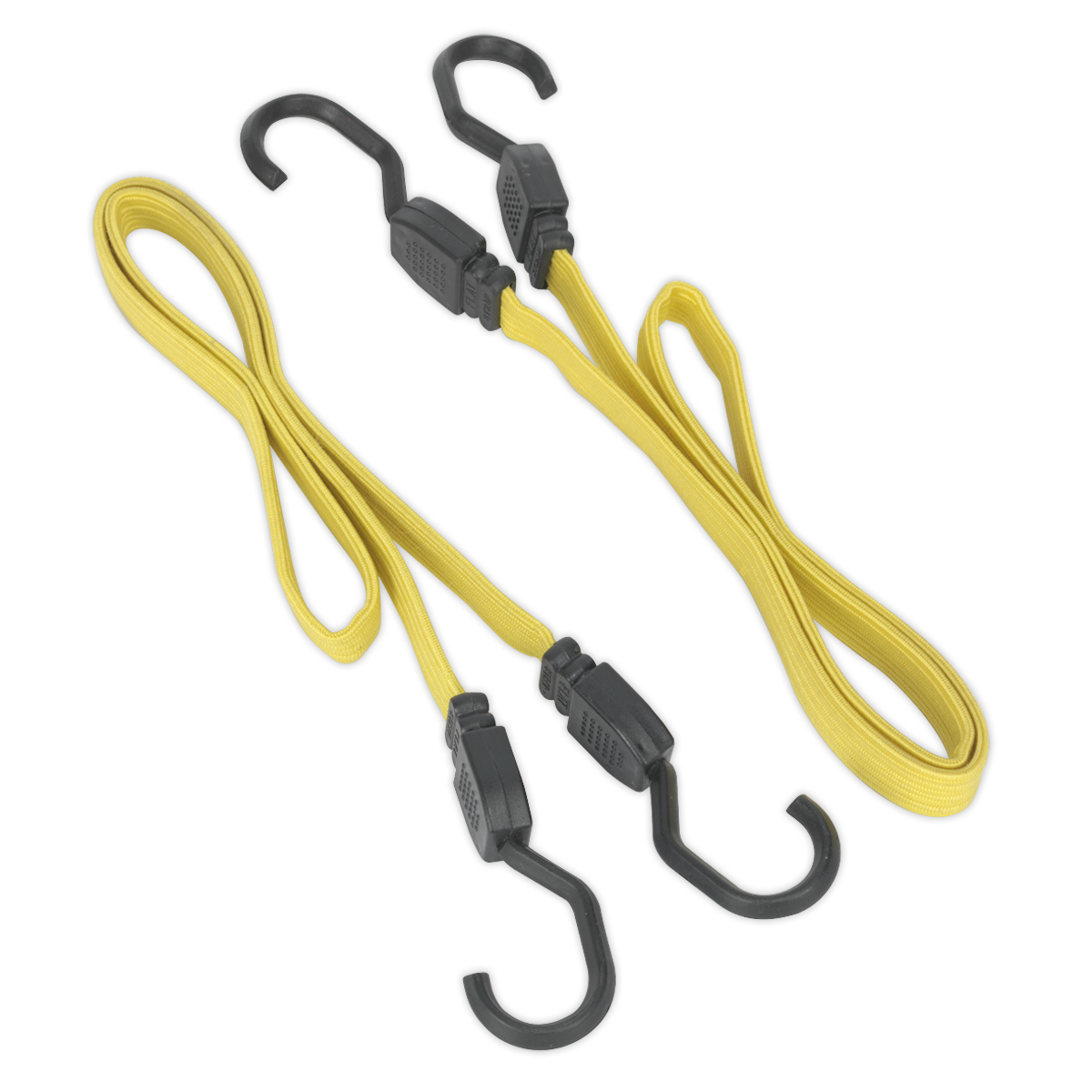 Sealey BCS18 2pc 910mm Flat Bungee Cord Set