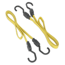 Sealey BCS18 2pc 910mm Flat Bungee Cord Set