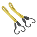 Sealey BCS18 2pc 910mm Flat Bungee Cord Set