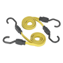 Sealey BCS18 2pc 910mm Flat Bungee Cord Set