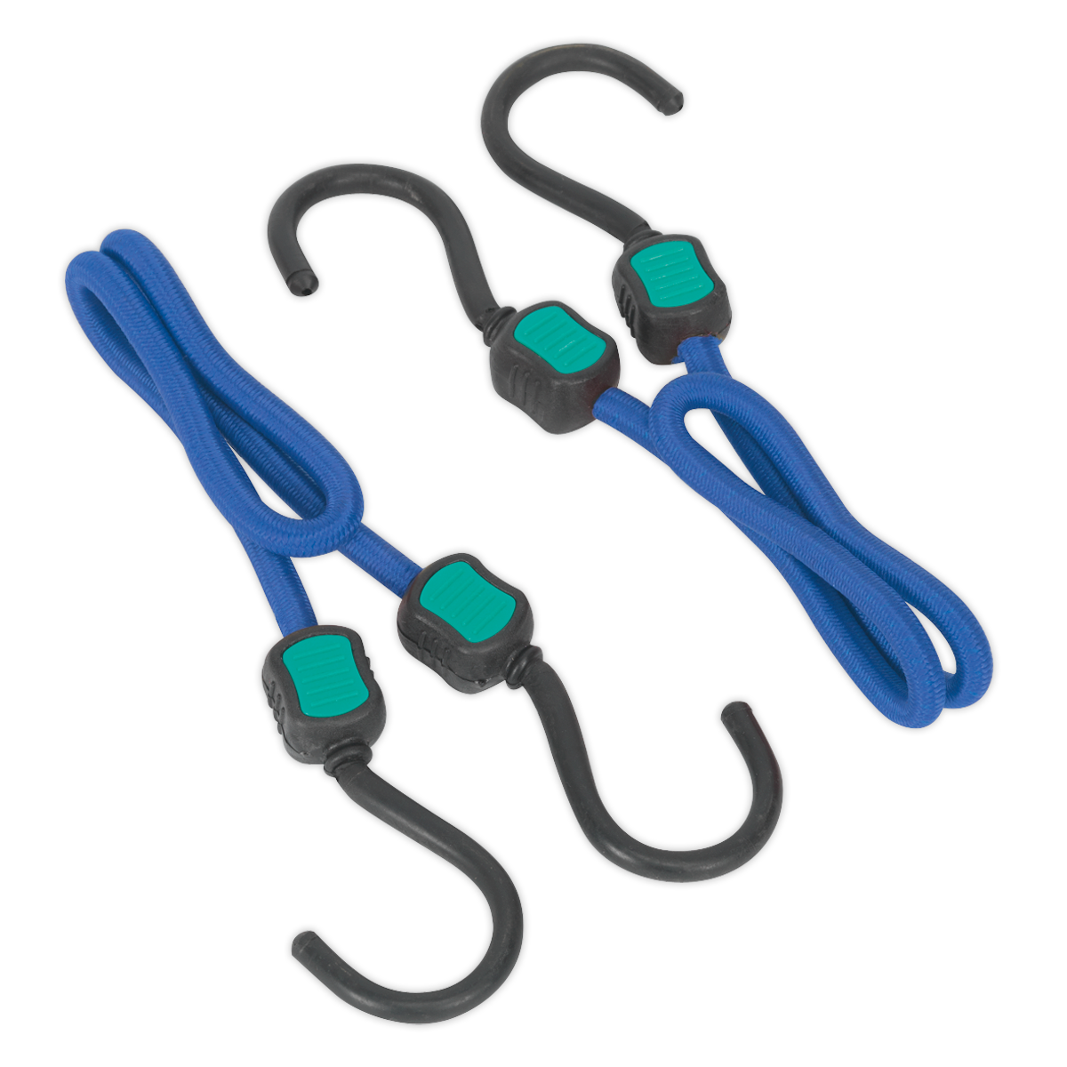 Sealey BCS19 2pc 460mm Bungee Cord Set