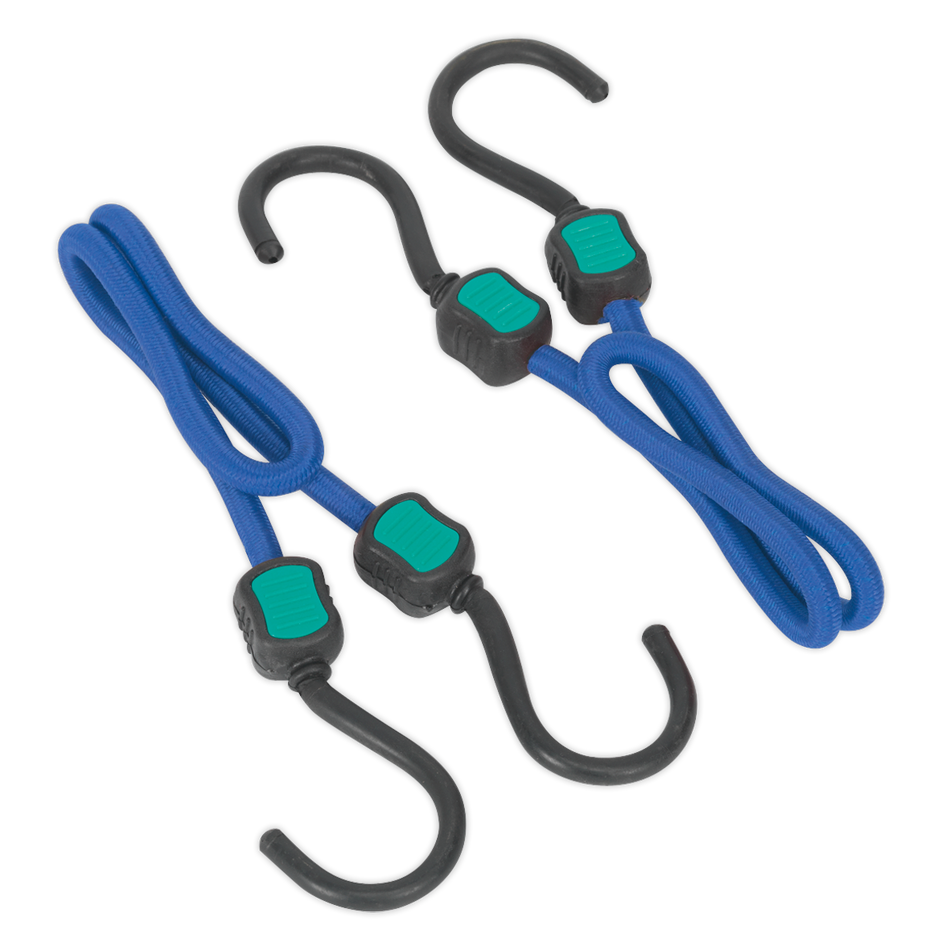 Sealey BCS19 2pc 460mm Bungee Cord Set