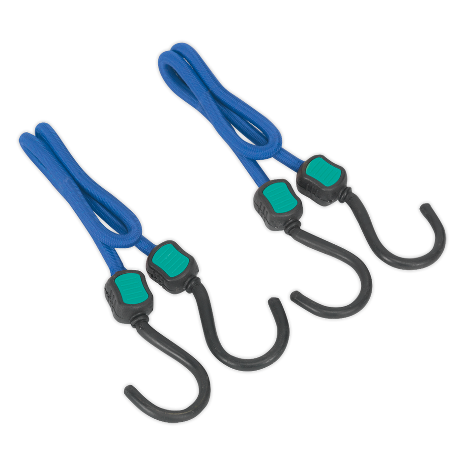 Sealey BCS19 2pc 460mm Bungee Cord Set