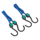 Sealey BCS19 2pc 460mm Bungee Cord Set