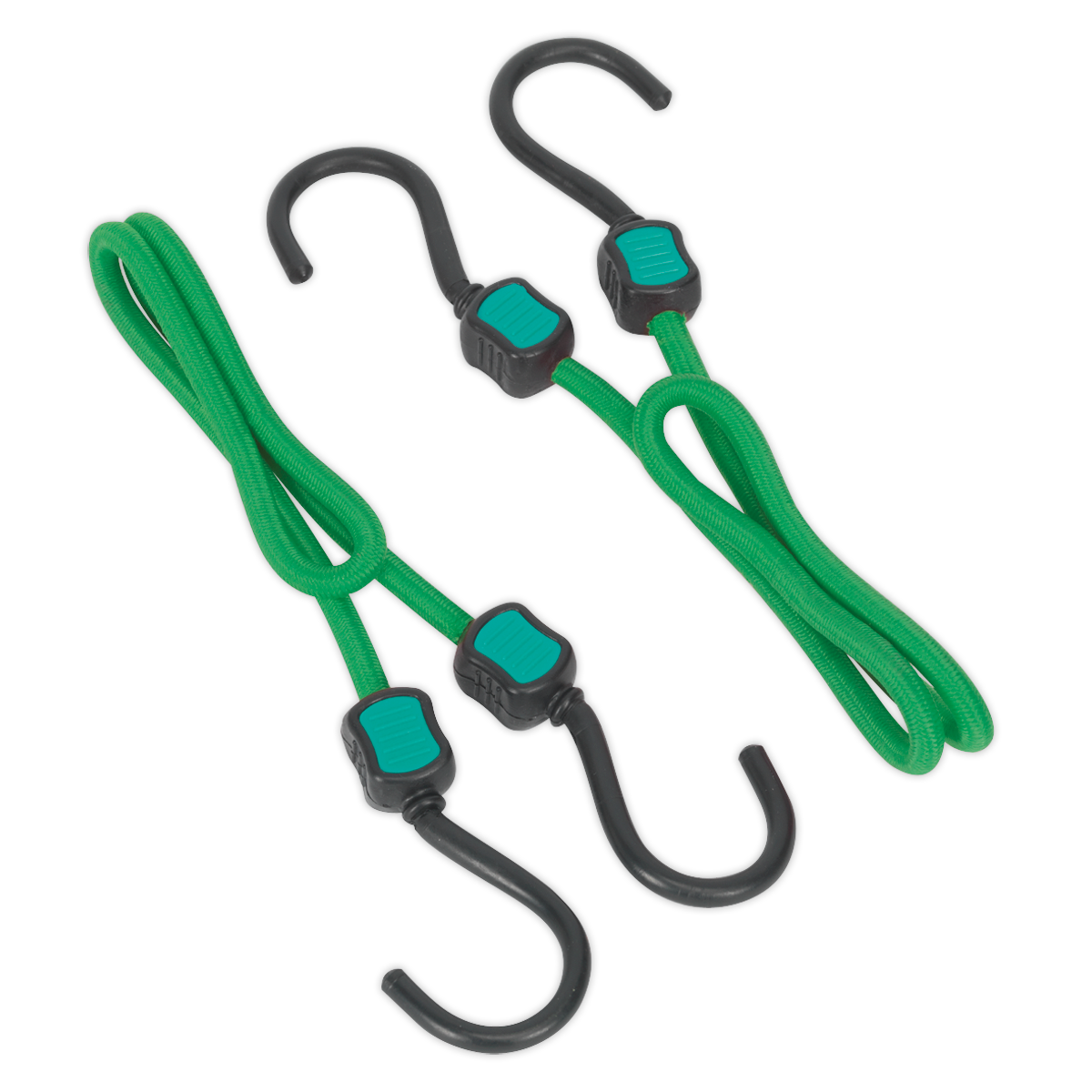 Sealey BCS21 2pc 610mm Bungee Cord Set