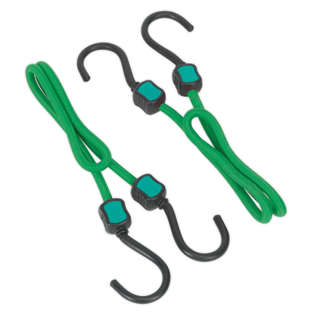 Sealey BCS21 2pc 610mm Bungee Cord Set