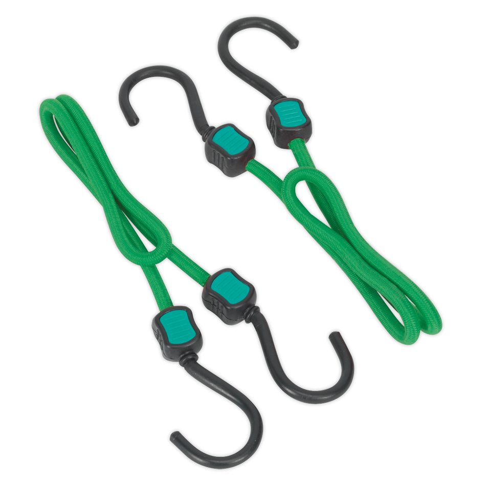 Sealey BCS21 2pc 610mm Bungee Cord Set
