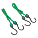 Sealey BCS21 2pc 610mm Bungee Cord Set