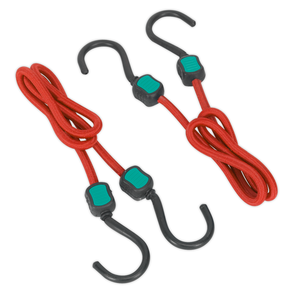 Sealey BCS22 2pc 760mm Bungee Cord Set
