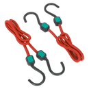 Sealey BCS22 2pc 760mm Bungee Cord Set