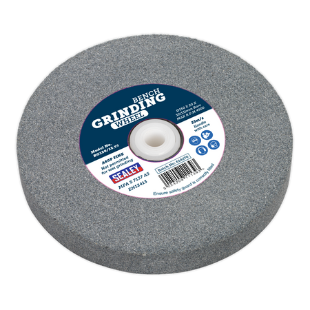 Sealey BG150/15 150 x 20mm Grinding Stone 32(13)mm Bore A60P Fine