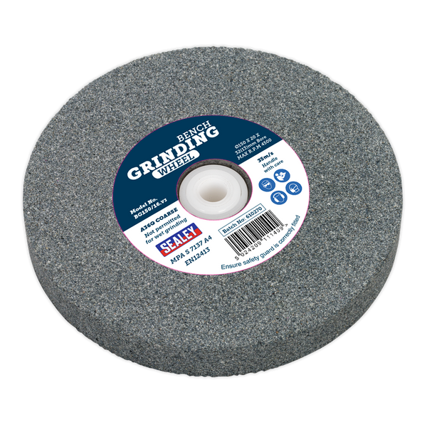 Sealey BG150/16 150 x 20mm Grinding Stone 32(13)mm Bore A36Q Coarse