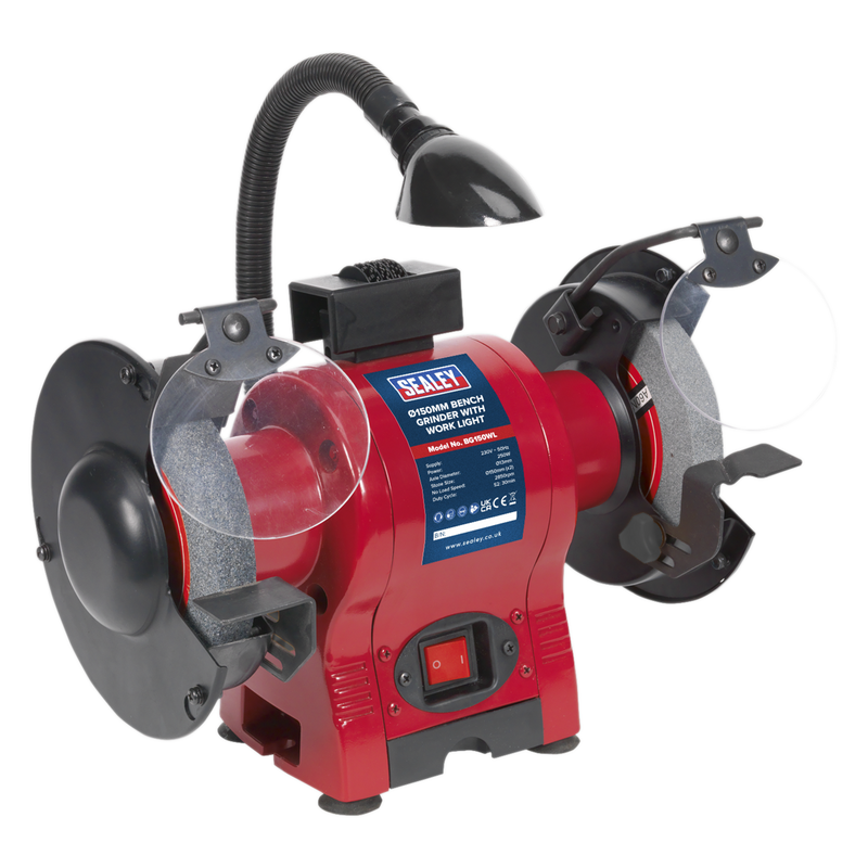 Sealey BG150WL 150mm Bench Grinder with Work Light 250W