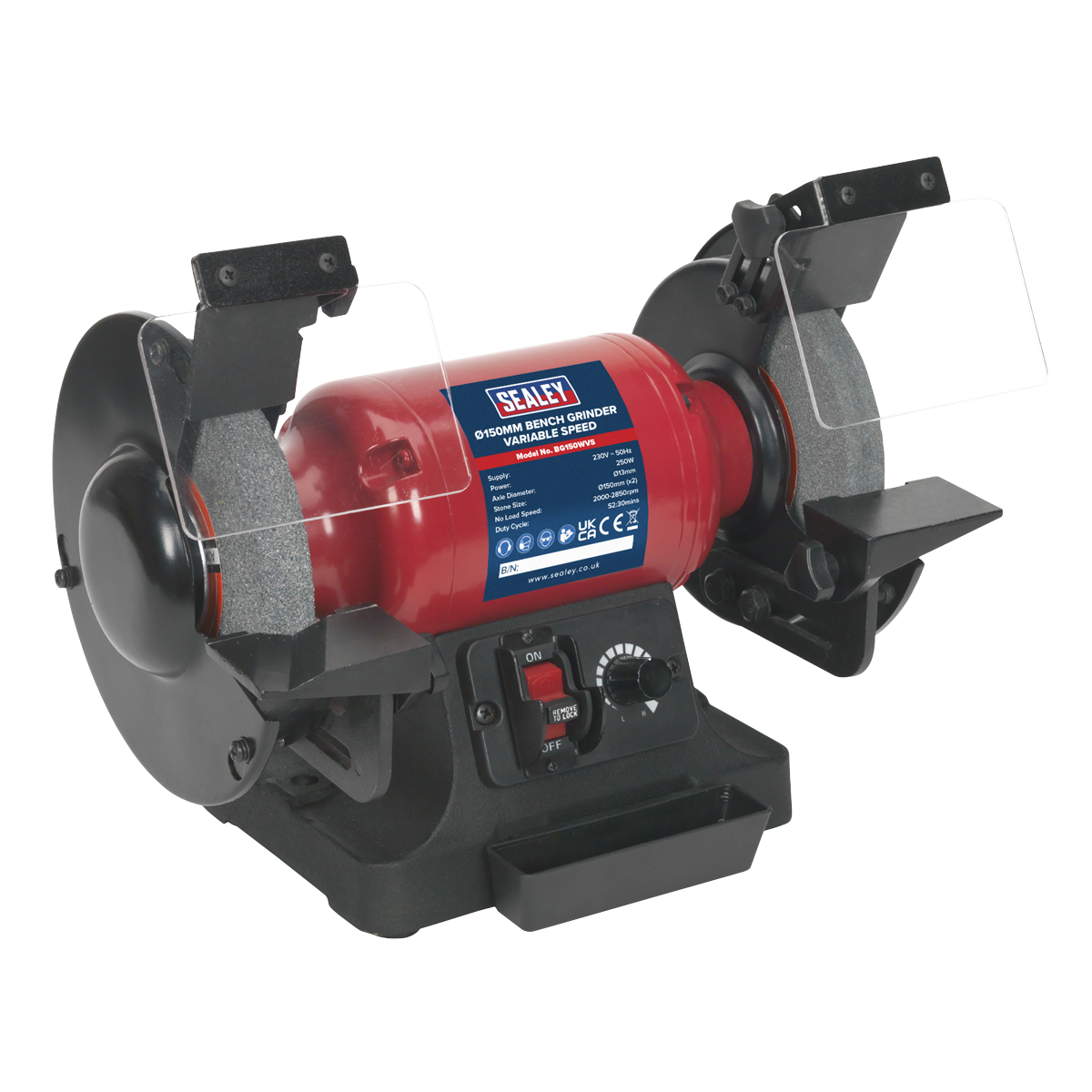 Sealey BG150WVS 150mm Bench Grinder Variable Speed