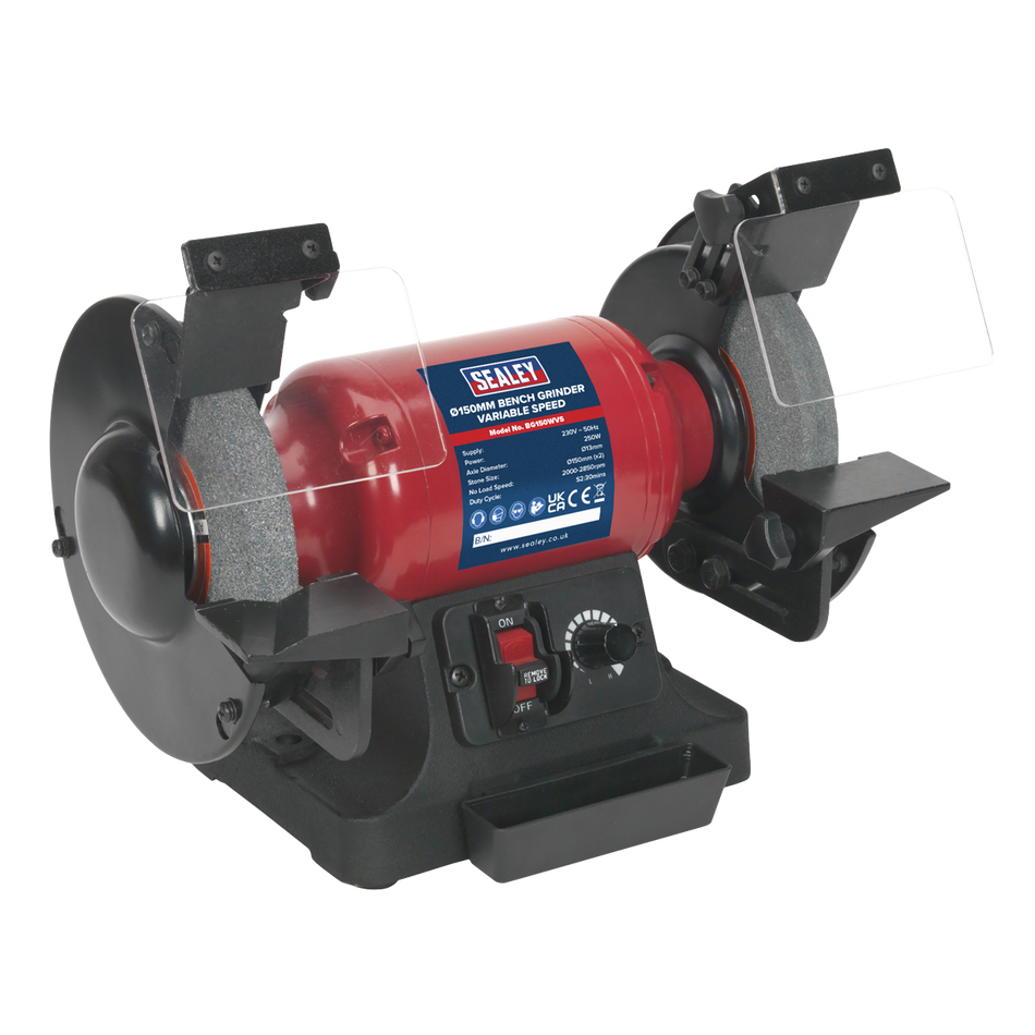 Sealey BG150WVS 150mm Bench Grinder Variable Speed