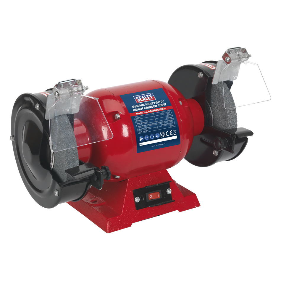 Sealey BG150XD/99 150mm Heavy-Duty Bench Grinder 450W