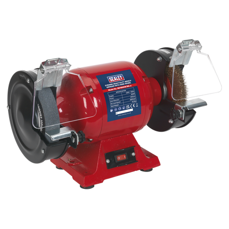 Sealey BG150XW/99 150mm Heavy-Duty Bench Grinder with Wire Wheel 450W