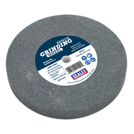 Sealey BG200/15 200 x 25mm Grinding Stone 16mm Bore A60P Fine