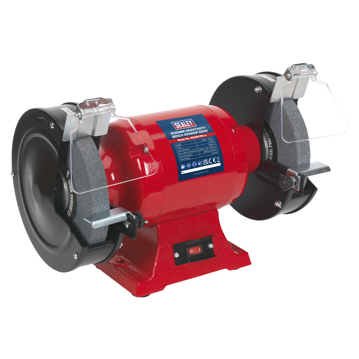 Sealey BG200/99 200mm Heavy-Duty Bench Grinder 600W