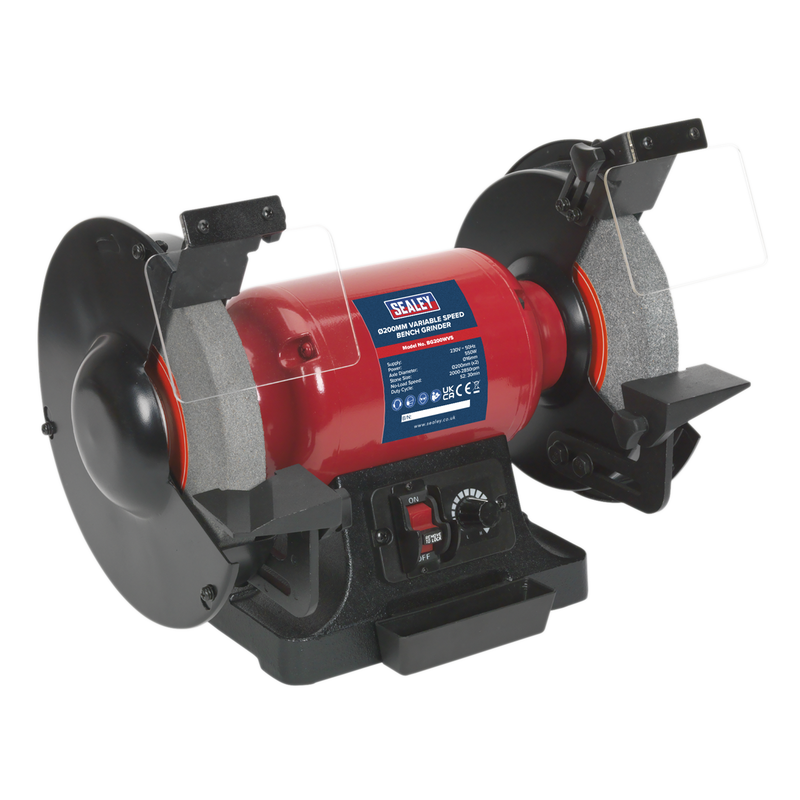 Sealey BG200WVS 200mm Variable Speed Bench Grinder
