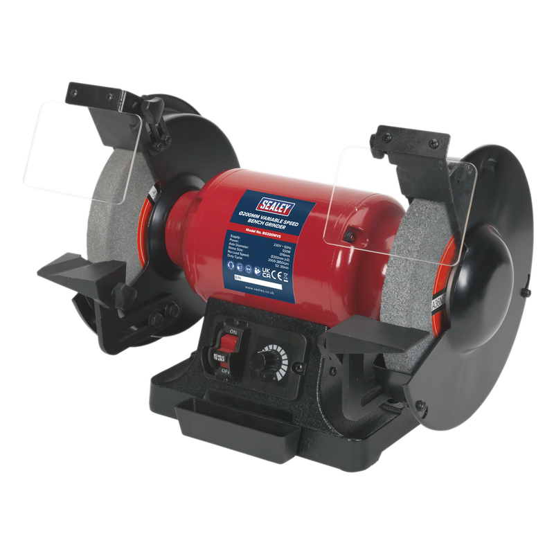 Sealey BG200WVS 200mm Variable Speed Bench Grinder