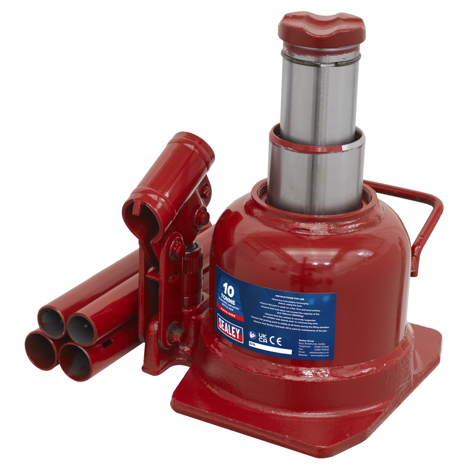 Sealey BJ10LE 10tonne Telescopic Low Entry Bottle Jack