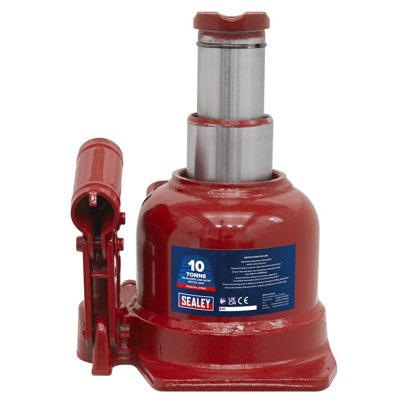 Sealey BJ10LE 10tonne Telescopic Low Entry Bottle Jack