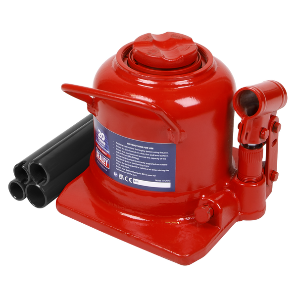 Sealey BJ20LE Bottle Jack 20 Tonne Low Profile Telescopic
