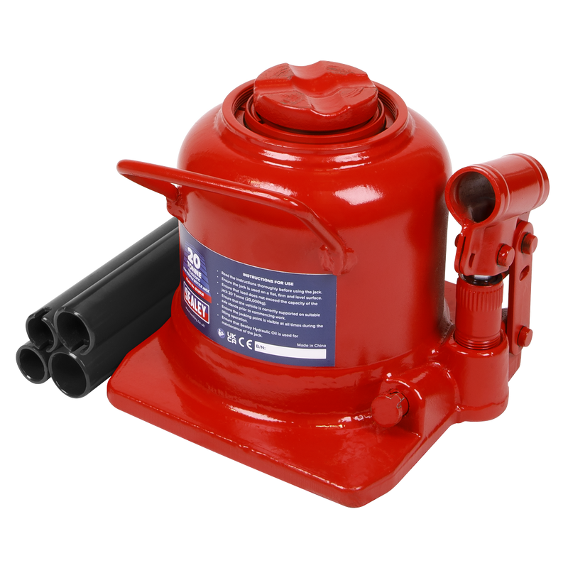 Sealey BJ20LE Bottle Jack 20 Tonne Low Profile Telescopic