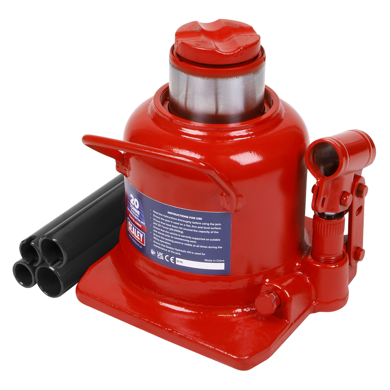 Sealey BJ20LE Bottle Jack 20 Tonne Low Profile Telescopic