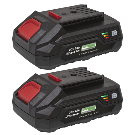 Sealey BK02 20V 2Ah Lithium-ion Power Tool Battery for SV20 Series