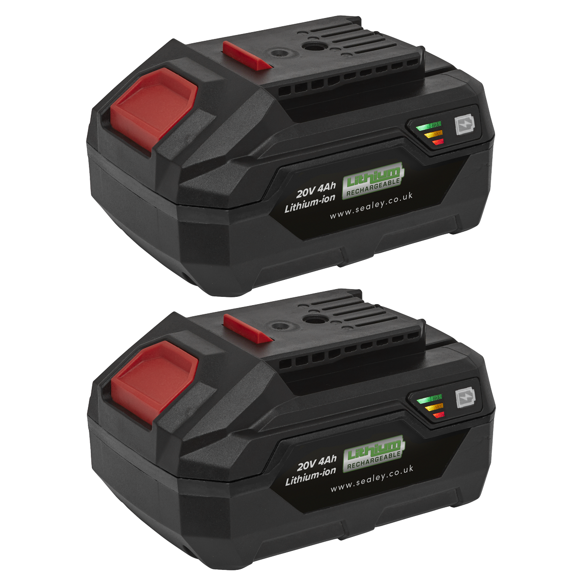 Sealey BK04 20V 4Ah Lithium-ion Power Tool Battery Pack Kit for SV20 Series