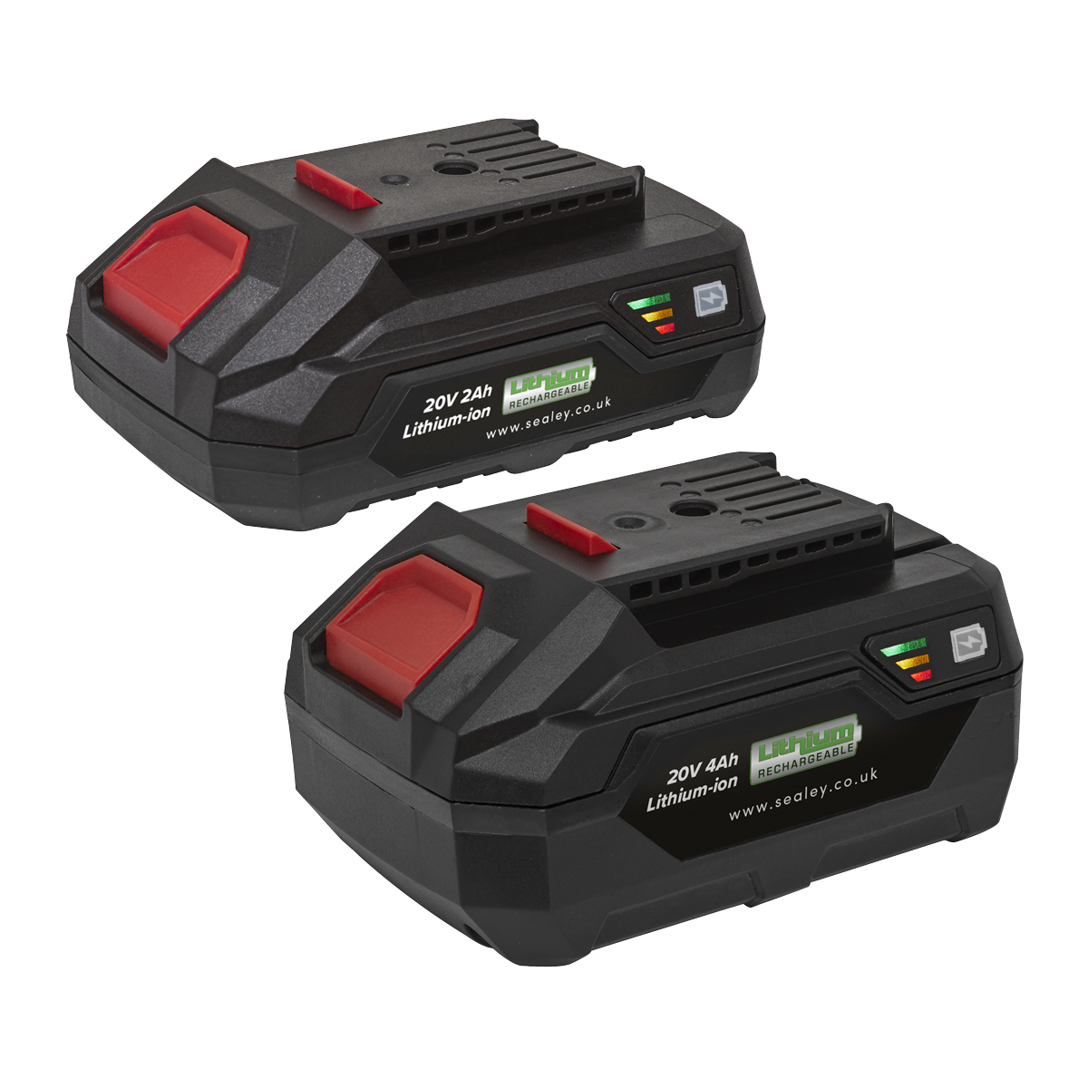 Sealey BK24 20V 2Ah & 4Ah Lithium-ion Power Tool Battery Pack for SV20 Series