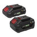 Sealey BK24 20V 2Ah & 4Ah Lithium-ion Power Tool Battery Pack for SV20 Series