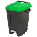 Sealey BM100PG 100L Refuse/Wheelie Bin with Foot Pedal - Green