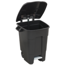 Sealey BM100P 100L Refuse/Wheelie Bin with Foot Pedal - Black